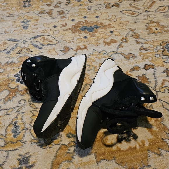 SOREL Kinetic RNEGD Conquest Waterproof Sneaker Black/White Size 9 - Picture 10 of 13